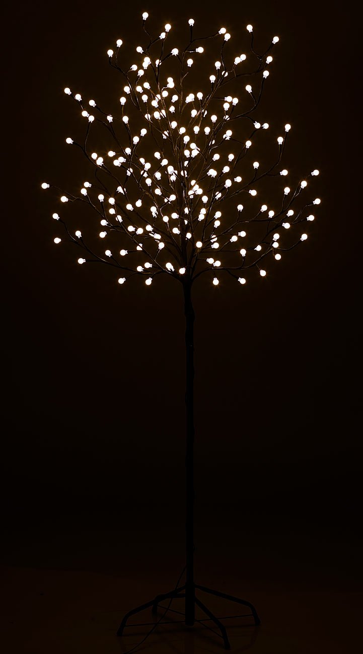 Lunartec LED Baum Solar: 2er-Set XL-Solar-LED-Lichterbäume mit je 200 beleuchteten Knospen (Lichter-Baum, LLED, Ostern)