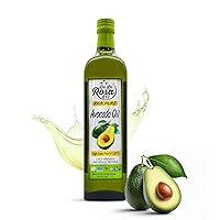 Vista 9 de De La Rosa Aceite de aguacate 100% puro, Kosher para Pascua, vegano, sin OMG y sin gluten, ideal para cocinar con alto punto de humo, primer aceite