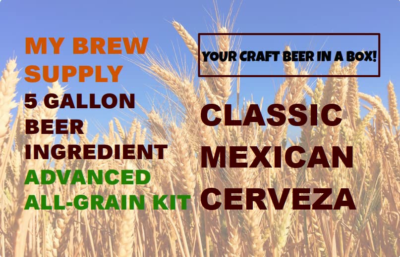 Classic Mexican Cerveza Advanced All Grain Kit de ingredientes de cerveza de 5 galones - By My Brew Supply