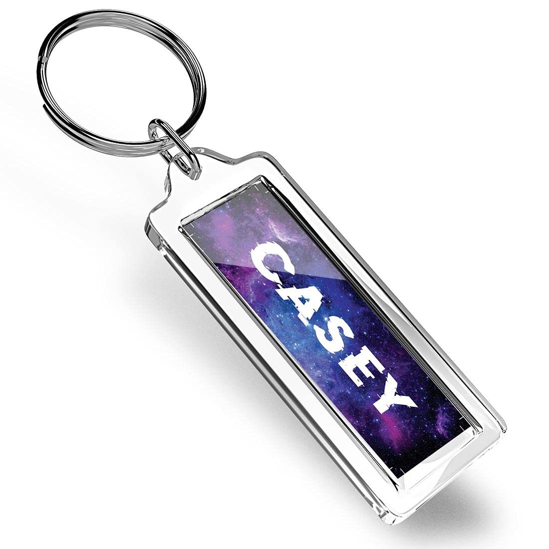 Destination 1 x Casey Name Space Galaxy Keyring Lightweight Plastic Keyring Key Chain Key Ring #100186