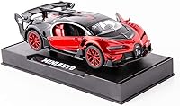 Vista 6 de BDTCTK Bugatti Vision GT Supercar 1/32 Zinc Alloy Die Casting Pull Back Car Model Toy Sound and Light for Boy Girl Gift （red）