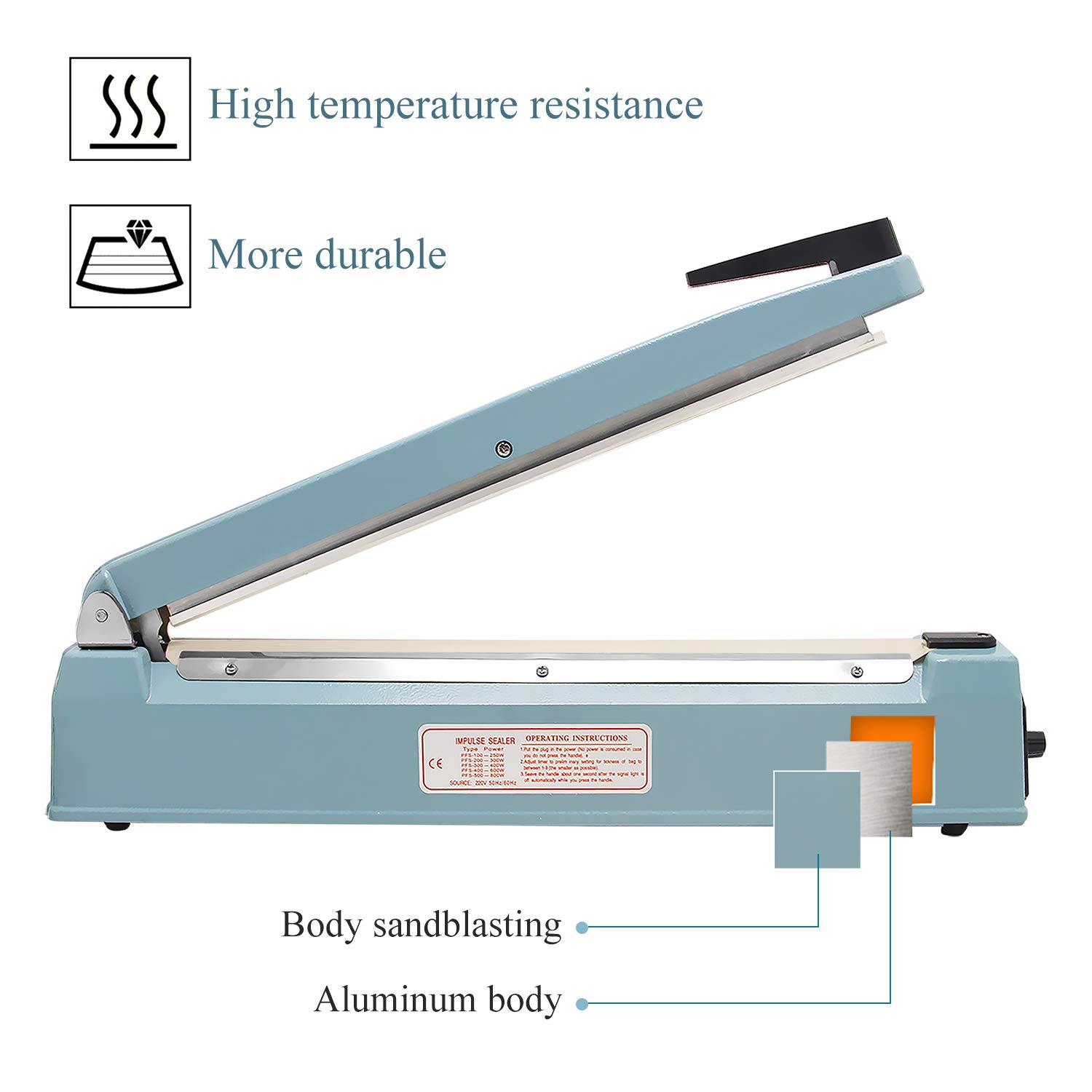 Buy Hanchen Impulse Bag Sealer 12 Inch/300 mm Heat Sealing Machine Pure