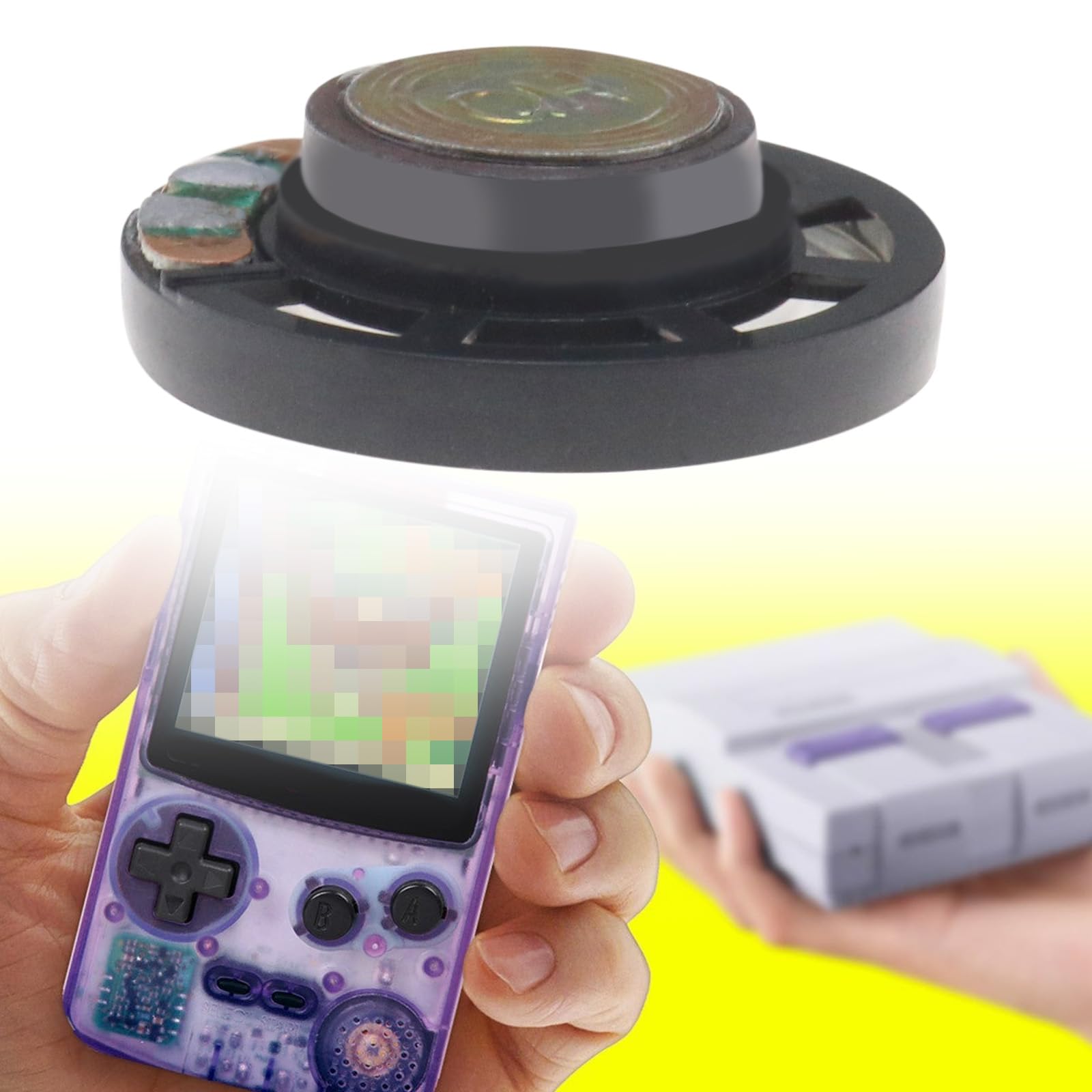 EMSea 5PCS 29mm Altavoz Interior Caja de Sonido Compatible con Nintendo Gameboy Classic/DMG 8 Ohms 0.25W Piezas de Repuesto de Consola de Juegos