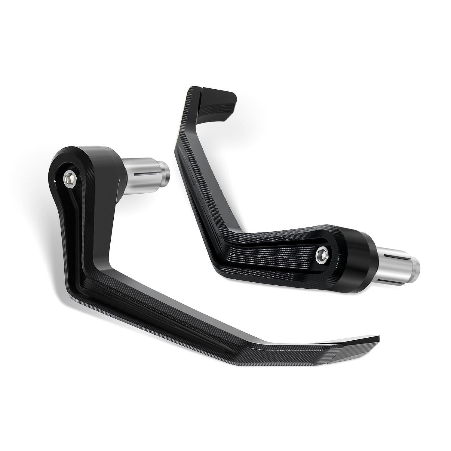 Photo 1 of SGROPMT CNC Aluminum Brake Clutch Lever Guards, Universal Motorcycle Handguards for Ninja 500/650 Z650 ZX6R ZX10R MT-07 MT-09 YZF-R3 R7 R9 CBR1000RR CBR650R GSXR600/1000 GSX-S750/S1000 etc (black)