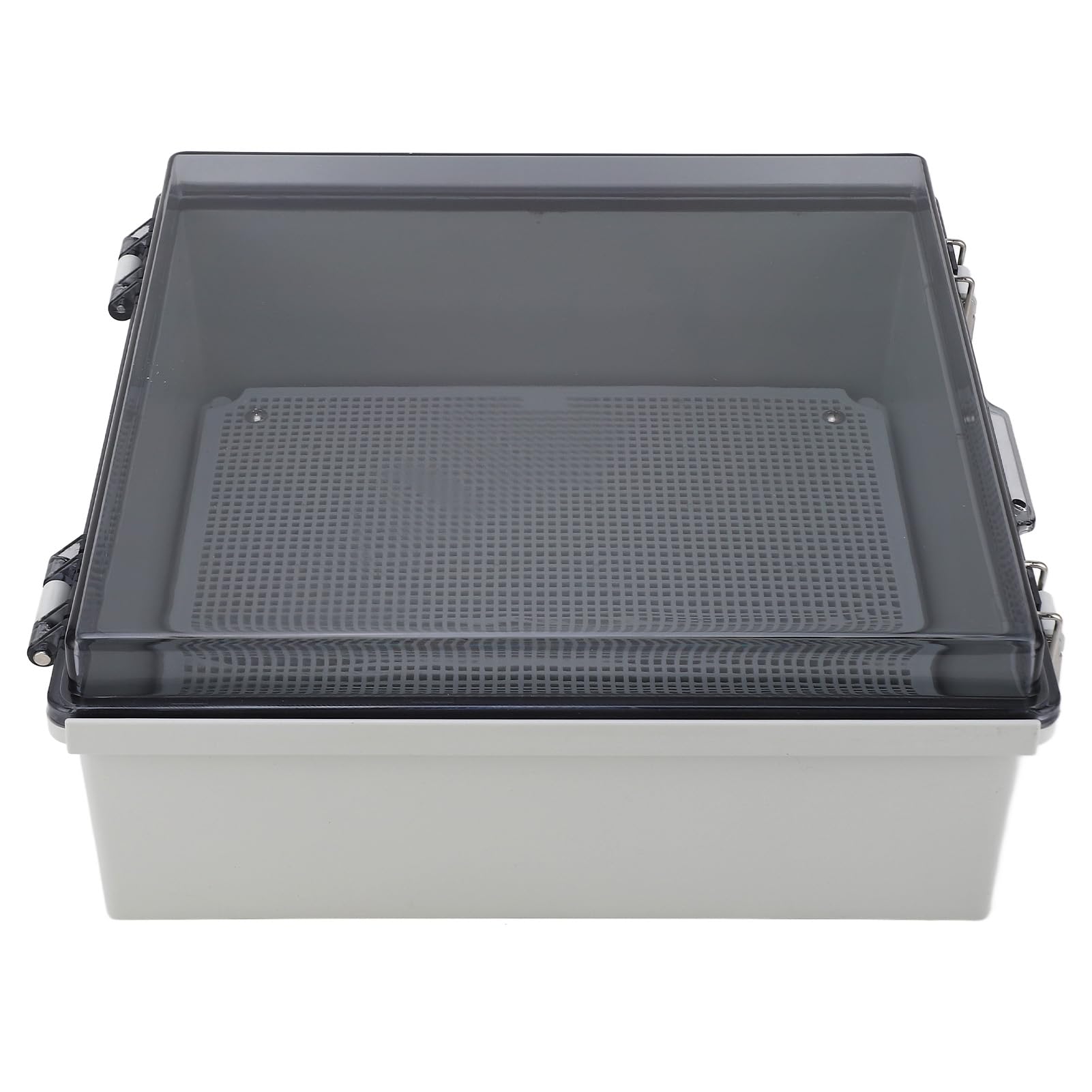 Boîte de Jonction étanche IP67 avec Couvercle Transparent et | Boîtier électrique ABS, 13x13x5,1 Pouces, Boîtier à Charnière pour Utilisation en Extérieur, Compatible Ferme et Jardin