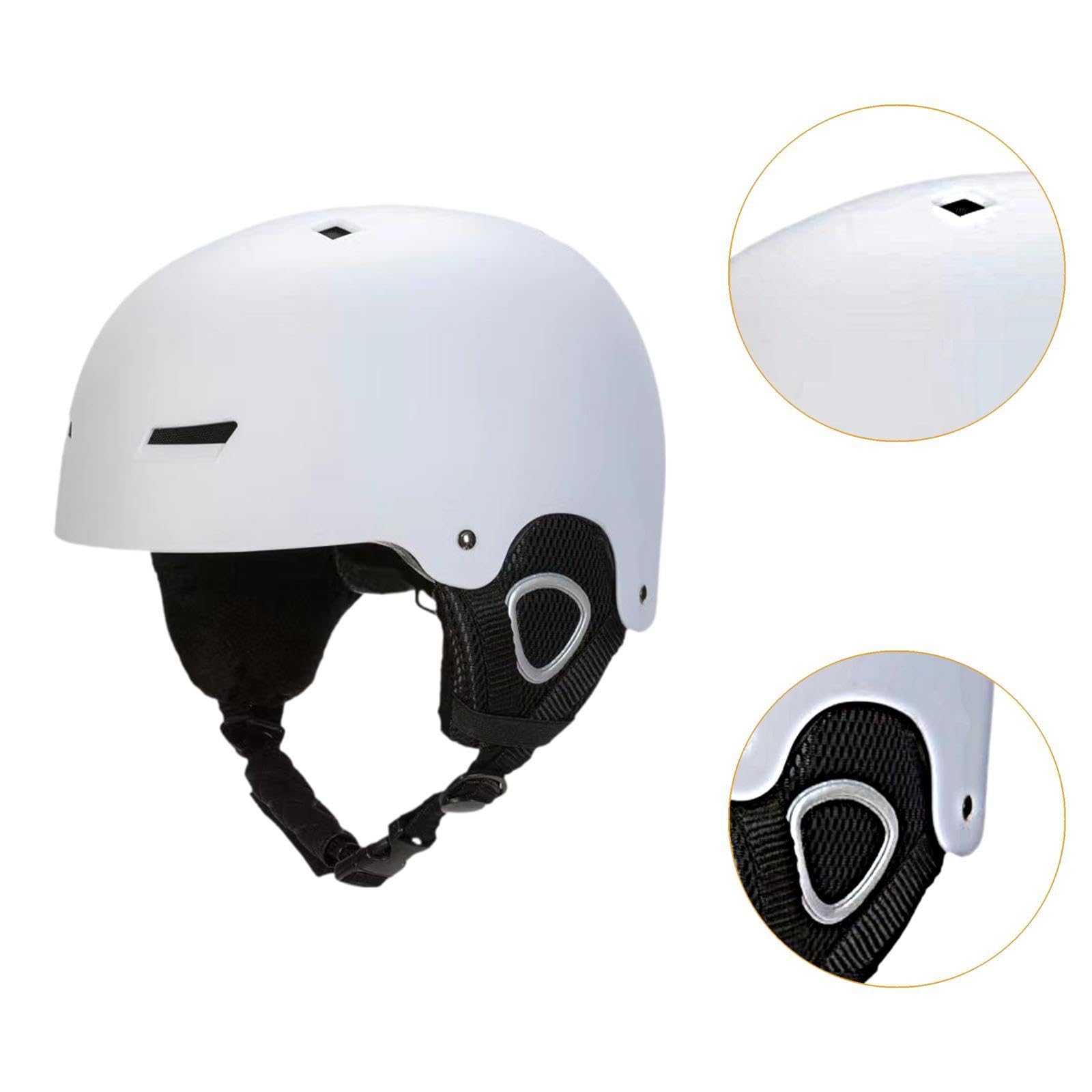 kowaku Ski and Snowboard Gear with Removable Liner and Ear Covers for Cycling, White M