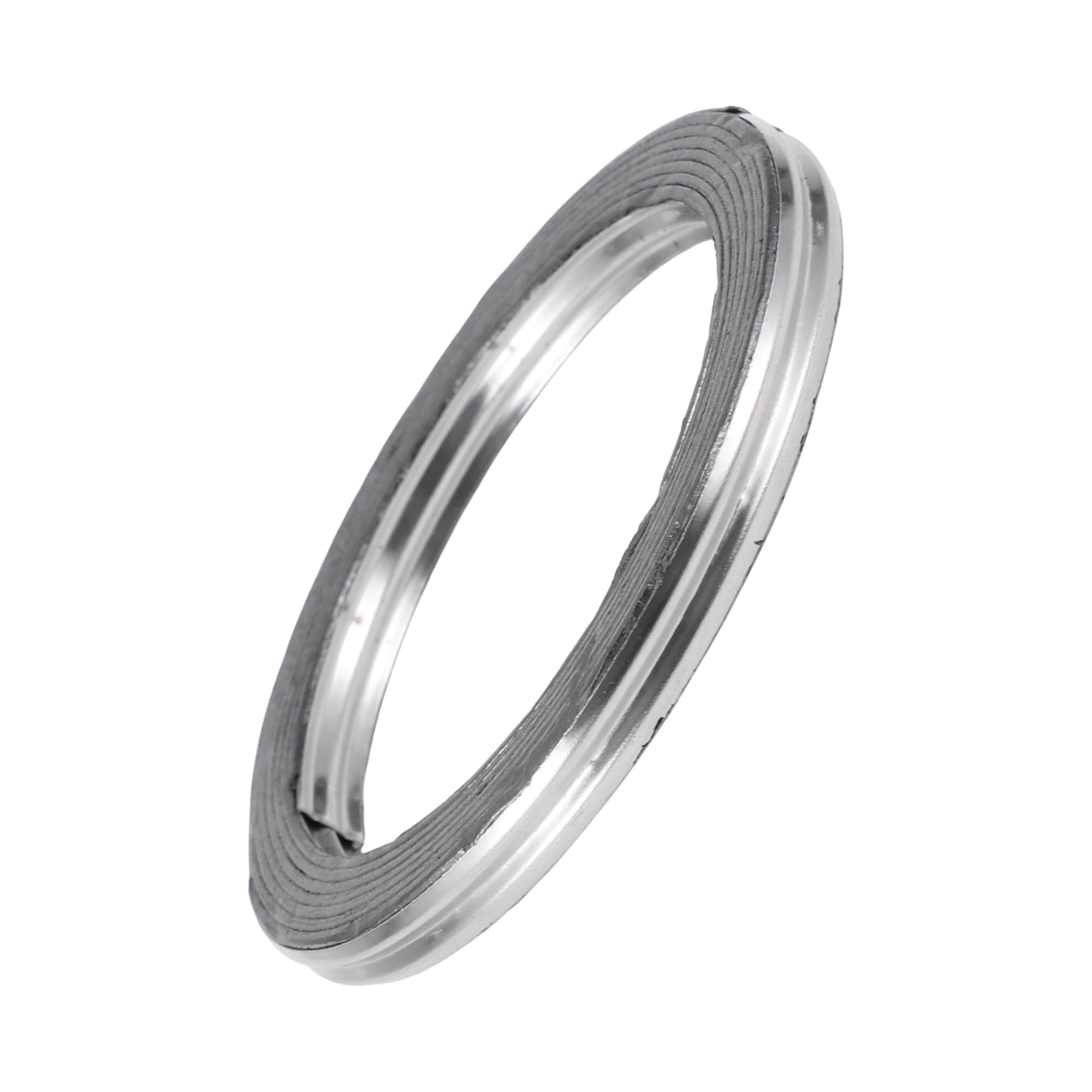 ID 42mm Exhaust Manifold Gasket Prevent Leak Noise Exhaust Donut Gasket Muffler Ring Exhaust Flange Gasket for Car SUV Graphite Stainless Steel