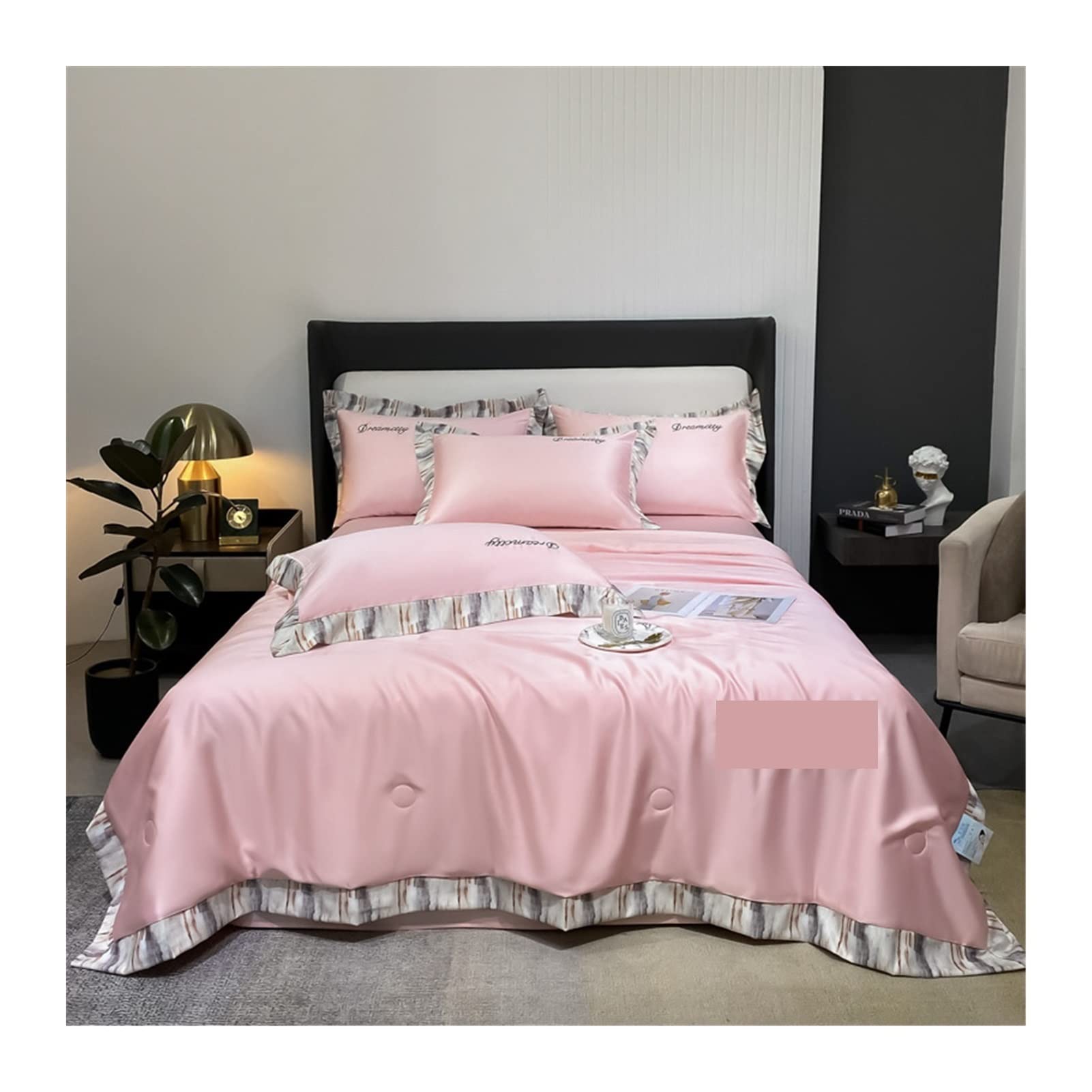 EBzvblxm Cooling Blanket for Summer, Cooling Summer Quilt Blanket Multicolor Multiple Sizes(Fendaiyu,Queen 200x230cm)