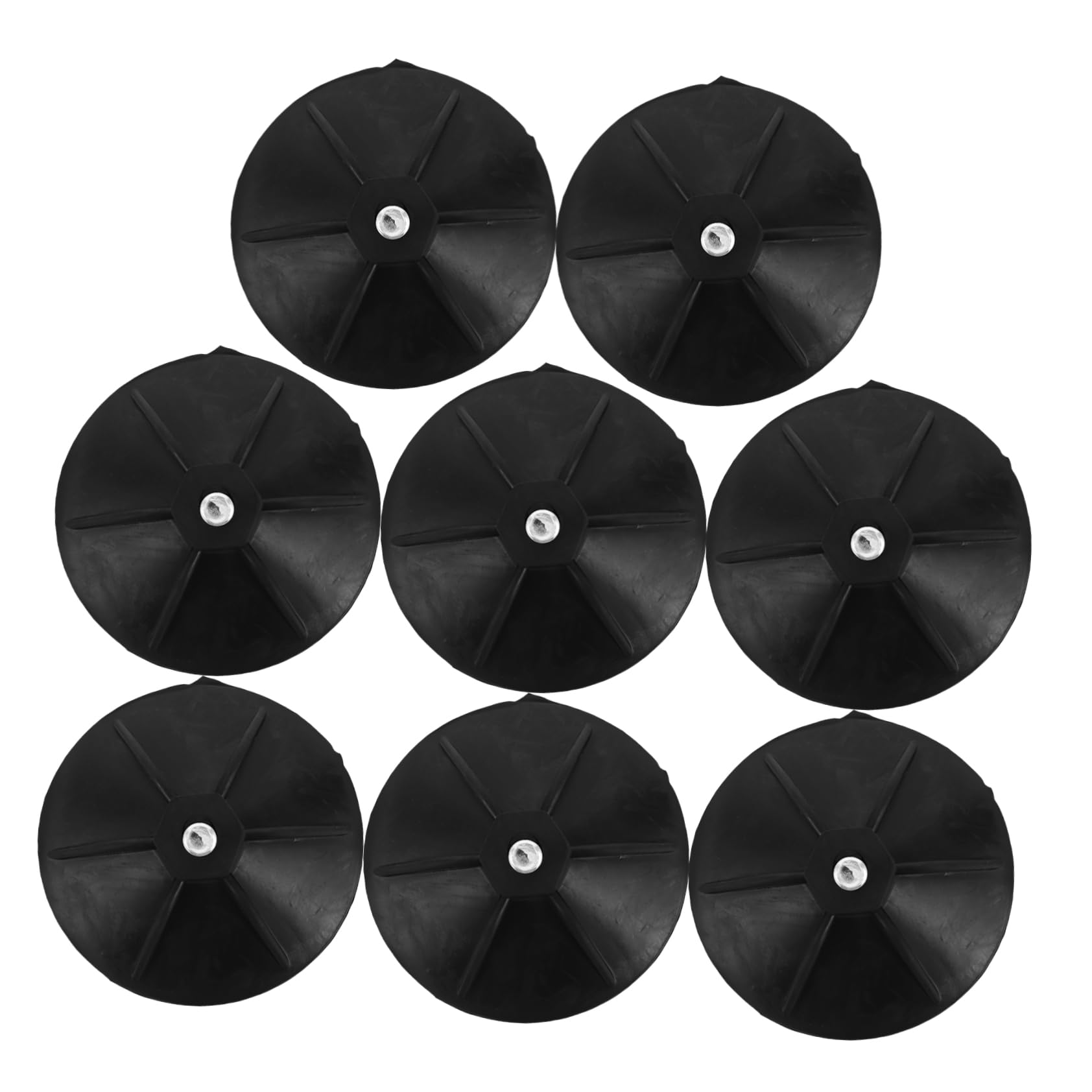 Kisangel 8pcs Heavy Duty Suction Cup Base for Boxing Bag Stand for Freestanding Slip-Resistant Rubber Silicone Construction