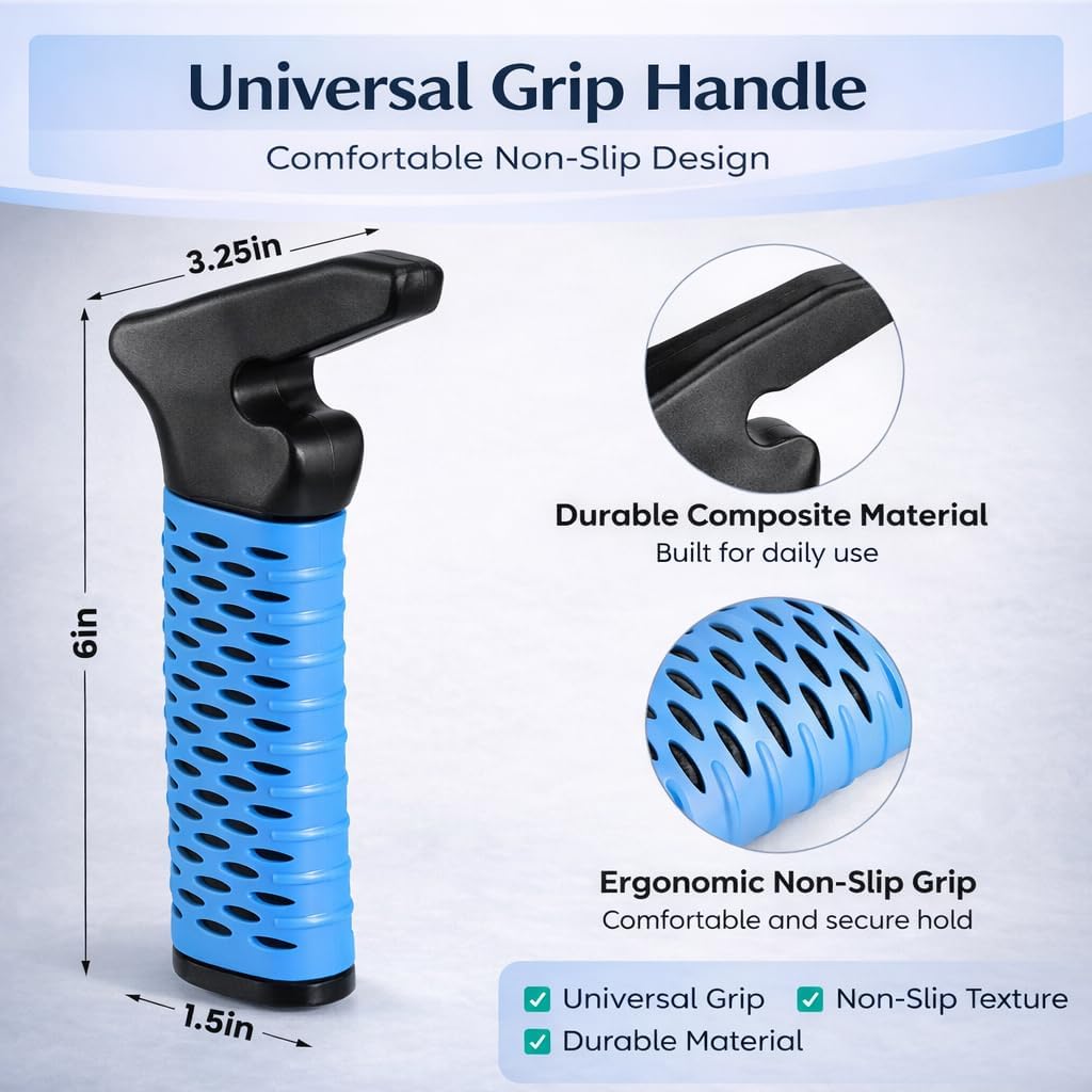 Sock Aid Kit for Seniors – Sock Puller, Leg Lifter Strap & Car Door Handle, Easy On Off Sock Helper, No Bending Dressing Aid for Elderly, Pregnant & Limited Mobility