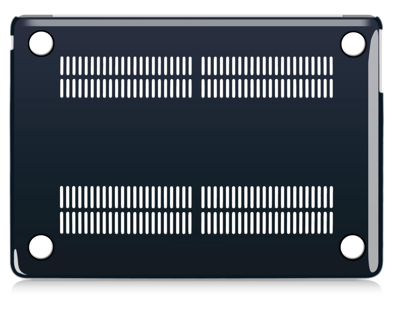 UESWILL Compatibile con MacBook Air 13" M4 M3 M2 2022-2025 modello A3240 A3113 A2681 con display Retina liquido da 13,6 pollici Touch ID, custodia rigida con motivo + panno in microfibra, luna