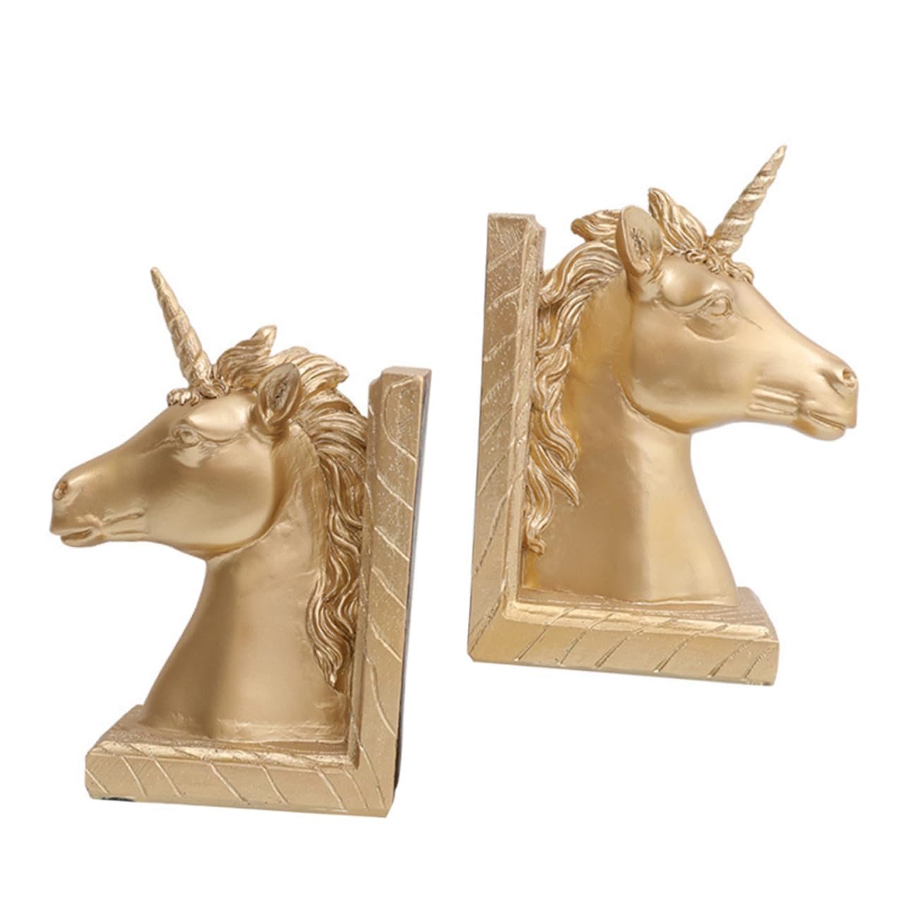 STOBOK Eleganti Fermalibri in Resina Set Da 2 Fermalibri Per Mensole Da Scrivania Per Decorare La Libreria