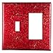 Wine Red Copper 1 Toggle 1 Rocker Wallplate