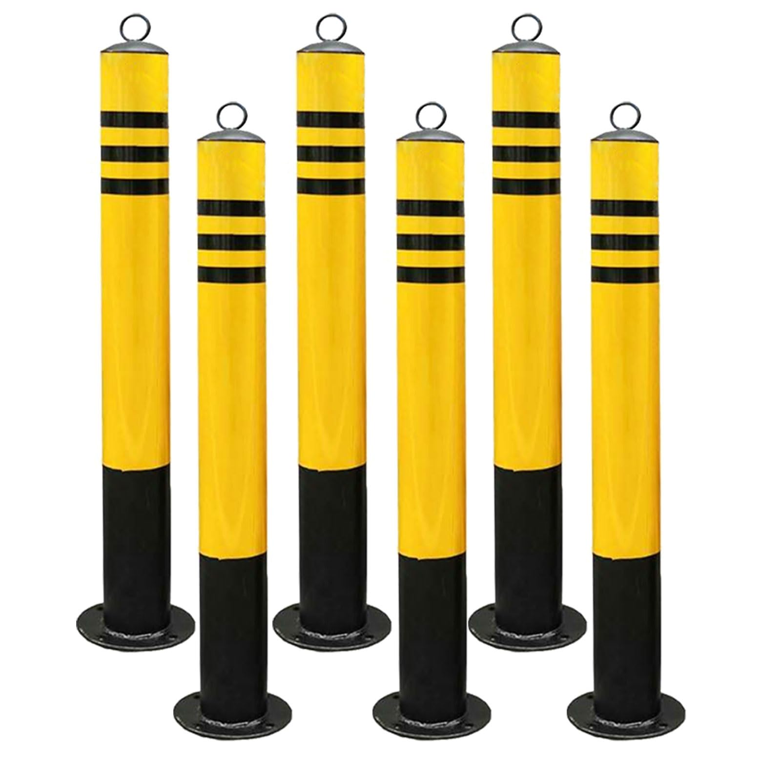 HCZKIUJY Heavy-Duty Parking Safety Bollard, Ground-Mounted Barrier for Traffic Control in Lots, Storefronts, and Entrances