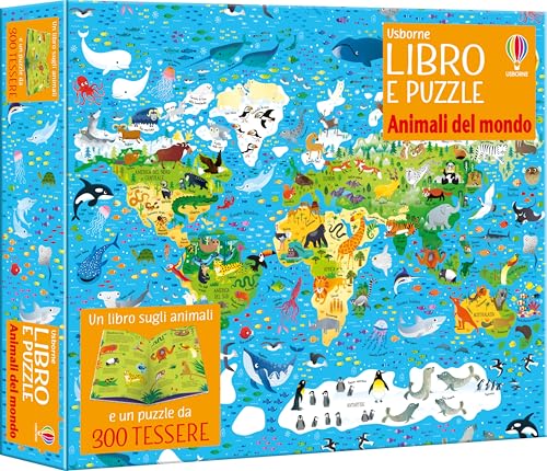 Libro e puzzle - Animali del mondo