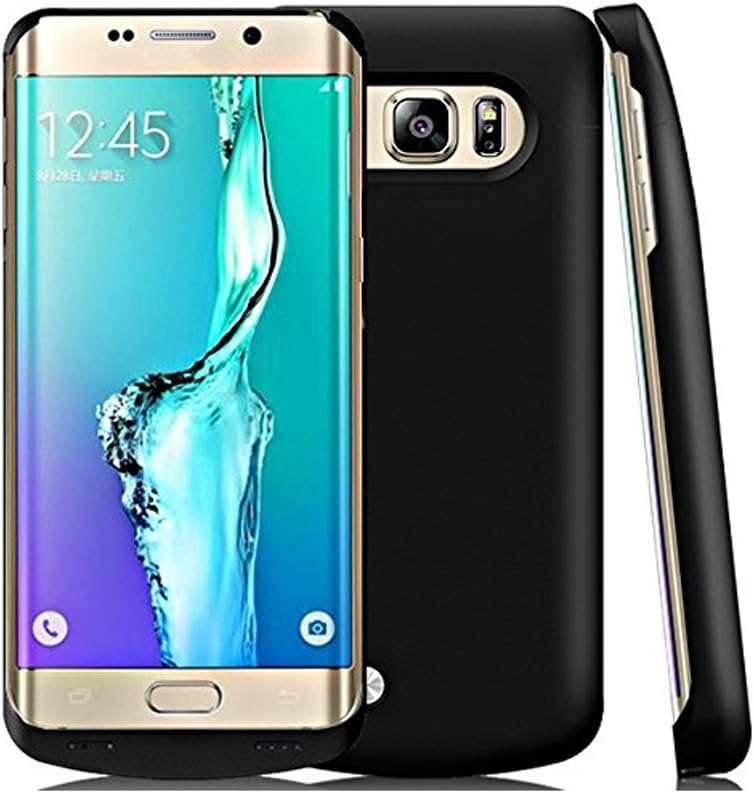 S6 Edge Plus Battery Case, Coolfunny Ultra Slim Extended Battery Case 4200 Mah External Backup Battery Charger Cover Case For Samsung Galaxy S6 Edge Plus (Black)