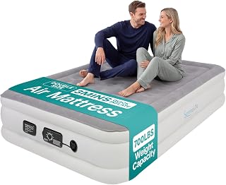 SereneLife Full Size Air Mattress with Built-In High Speed Pump