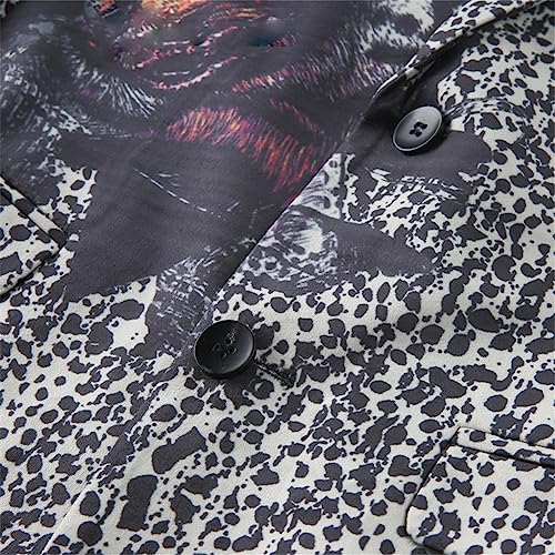 Herren-Blazer mit Leopardenmuster, einreihig, lässig, Anzugjacke, klassischer Tierblazer, Hochzeitsblazer – Bild 4