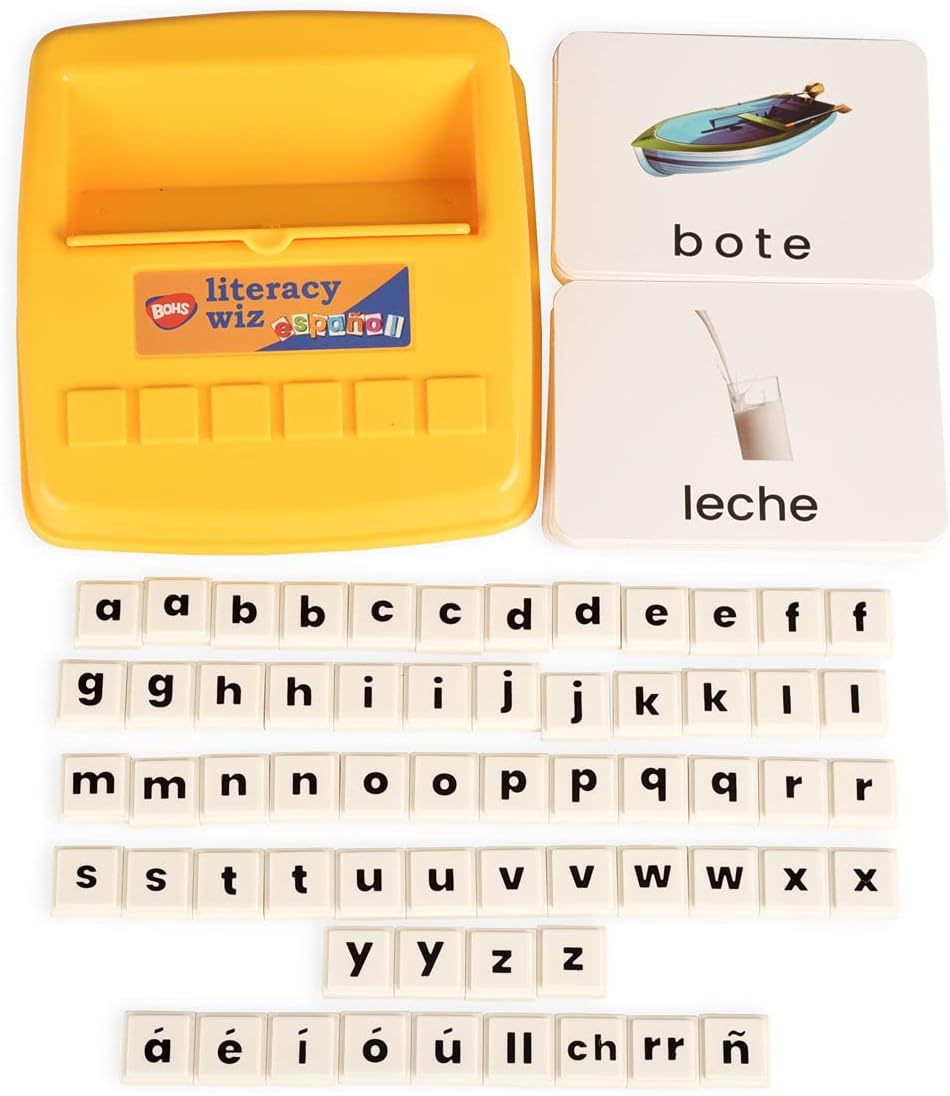Amazon Com Bohs Spanish Literacy Wiz Fun Game Espanol Lower Case Sight Words 60 Flash Cards Preschool Language Learning Educational Toys Toys Games