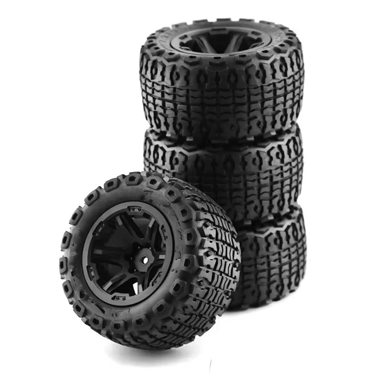Compatibile Con Kyosho Per HSP Per WLtoys Per E-REVO Per Summit Pneumatico In Gomma Per Ruote In Plastica 1/12 1/14 1/16 RC Per Monster Truck Ricambi Pneumatici RC