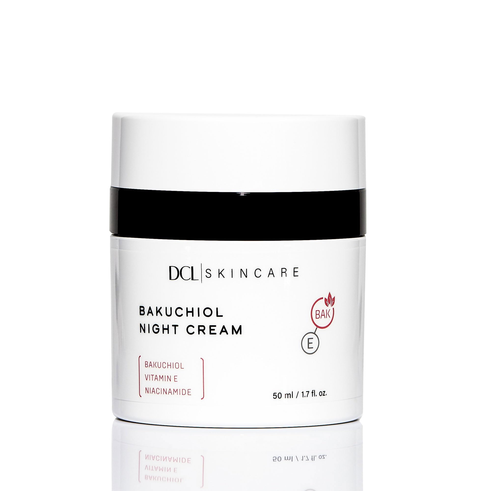 DCL Skincare Bakuchiol Night Cream for Skin Renewal, 1.7 Fl oz