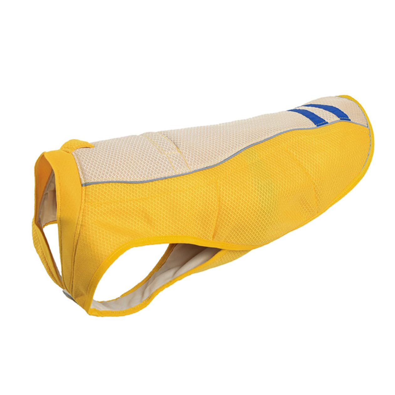 Abaodam Gilet Rafraîchissant Jaune Pratique pour Chien en Polyester Prévention Coup de Chaleur Sorties et Fêtes du Week-End