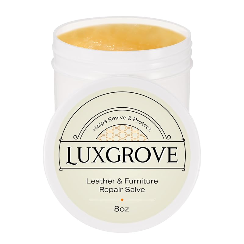 Bálsamo para madeira e couro LUXGROVE para móveis, bancos automotivos, sofás, bolsas e calçados, 227 g