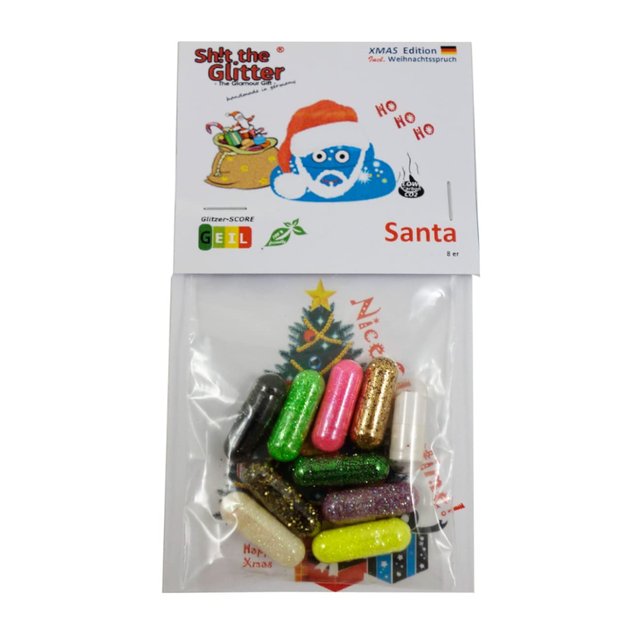 Shit The Glitter - The Glamour Gift (8er) (Original Glitzerpillen) with Mottopill