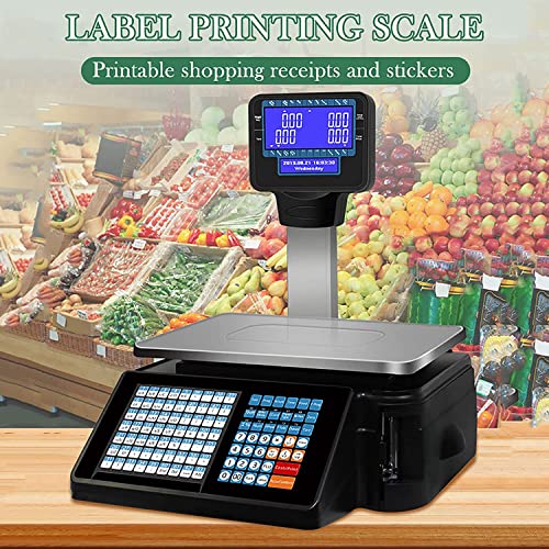 Báscula Digital Etiquetadora con Pantalla Doble 30kg miniatura 2
