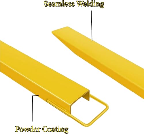 Miniatura 5 de Aoile Extensiones de horquilla para carretillas elevadoras, 84 pulgadas de largo y 4.5 pulgadas de ancho, accesorio de acero resistente para