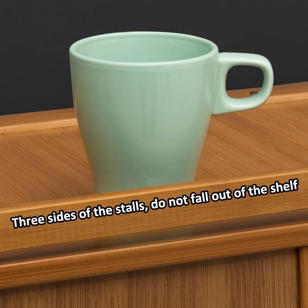 Shoe Storage Cabinet Cabinets Hallway Slim Cupboard Cupboards Hallways Slimline，Large Capacity Bamboo Shoe Cabinet, 7-Tier Narrow Storage with 4 Doors, Top Flap Design, 33cm Deep, Ideal Entr