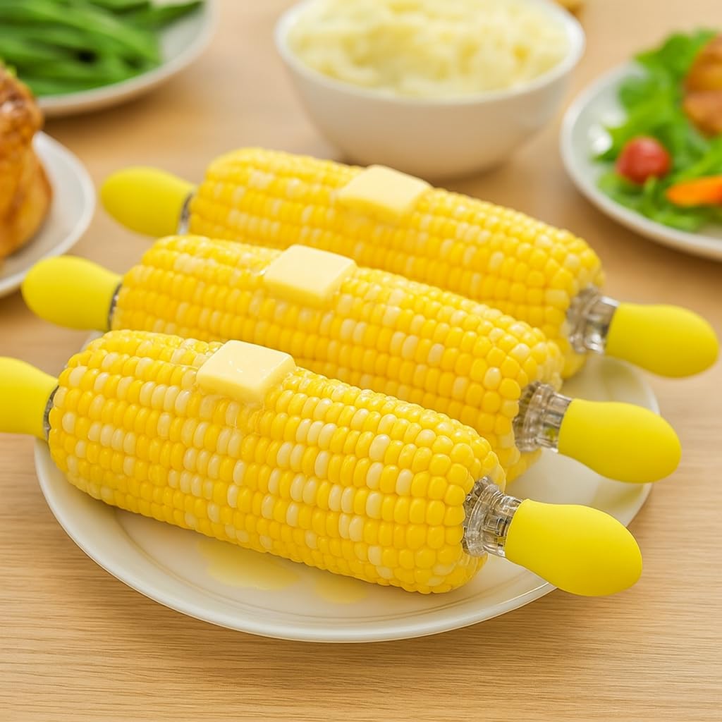Amazon.com: HIC Kitchen Soft-Grip Corn Picks, Set of 8, 4 Pair