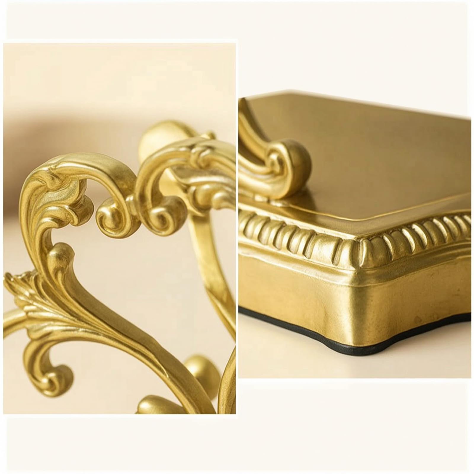 Gralara Servilletero Mesa Ornamental Servilletero con Diseño Perforado Soporte para Hoteles