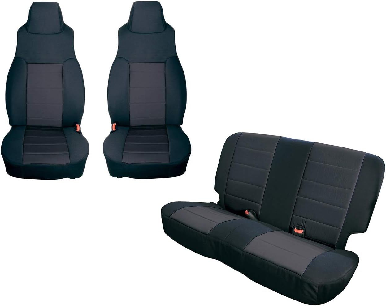 Rugged Ridge | Seat Cover Kit, Black | 13293.01 | Fits 2003-2006 Jeep Wrangler TJ