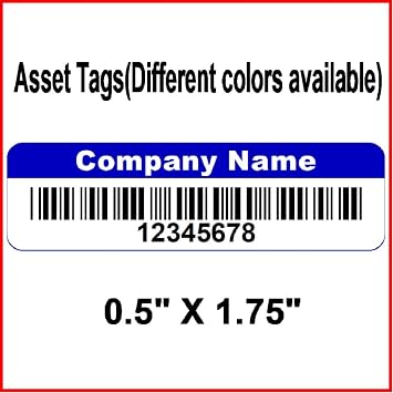 Custom Asset Labels - Equipment Property Labels 500