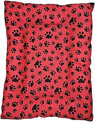 Cama Colchonete Pet para Cachorro ou Gato Pequena Média Grande Macio Lavável (Vermelho, P)