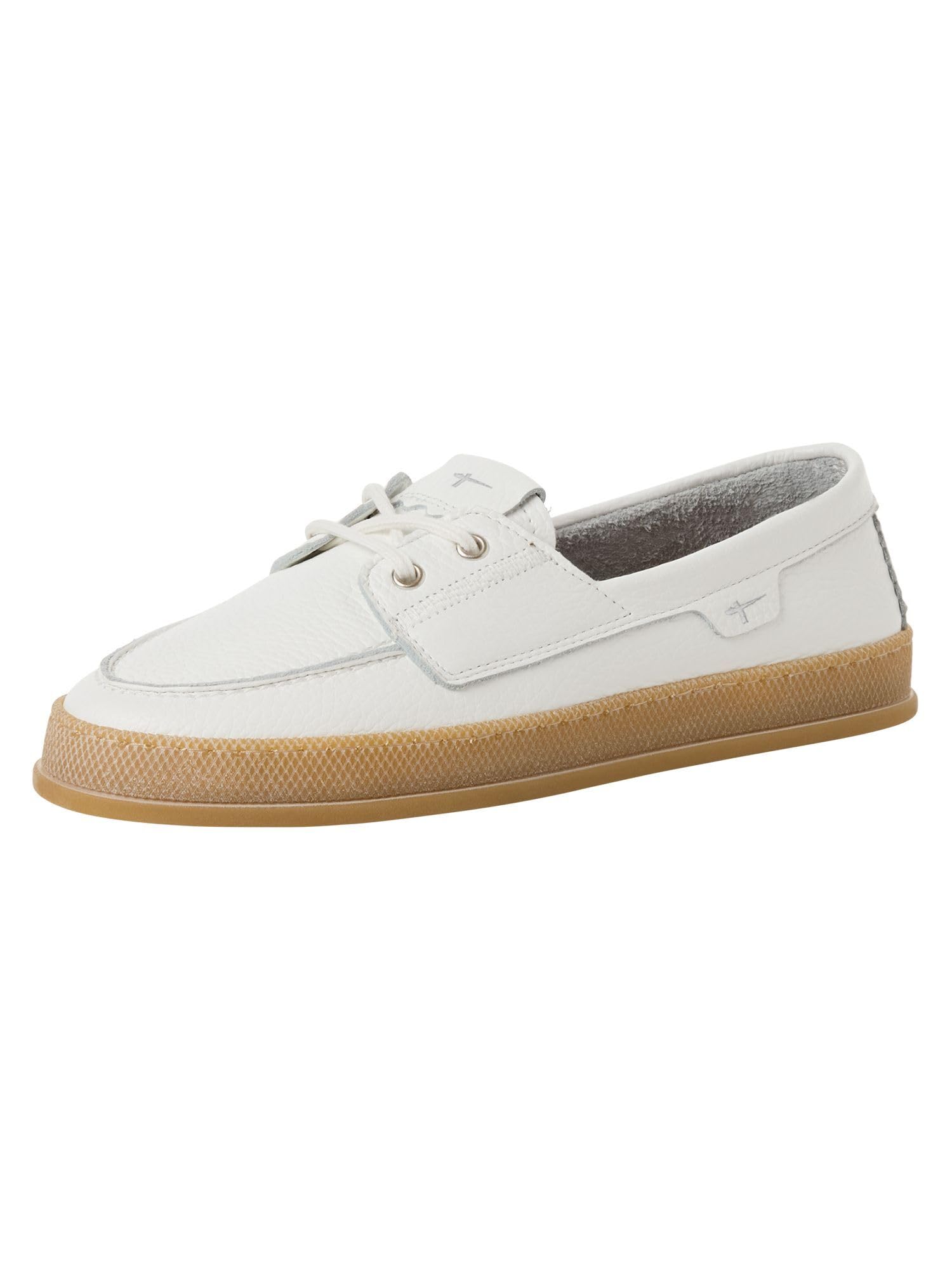 Tamaris Women Moccasin flat Leather white 3.5 UK