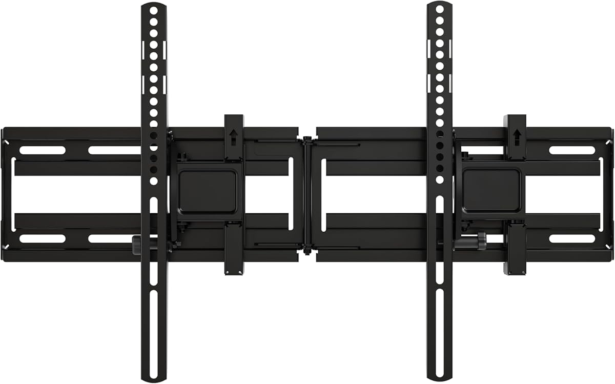 Extendable Tilting TV Wall Mount for 32”–90” TVs up to 110 lbs – 5.2” Extension for Easy Cable Access and Added Tilt, Tool-Free Tilt to Reduce Glare, Low Profile Design