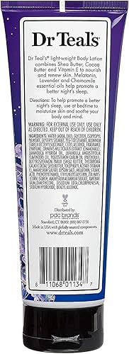 Miniatura 5 de Dr Teal's Set de regalo de loción espumosa para baño y cuerpo (paquete de 2, 42 onzas en total)  34 onzas de baño espumoso de lavanda calmante y