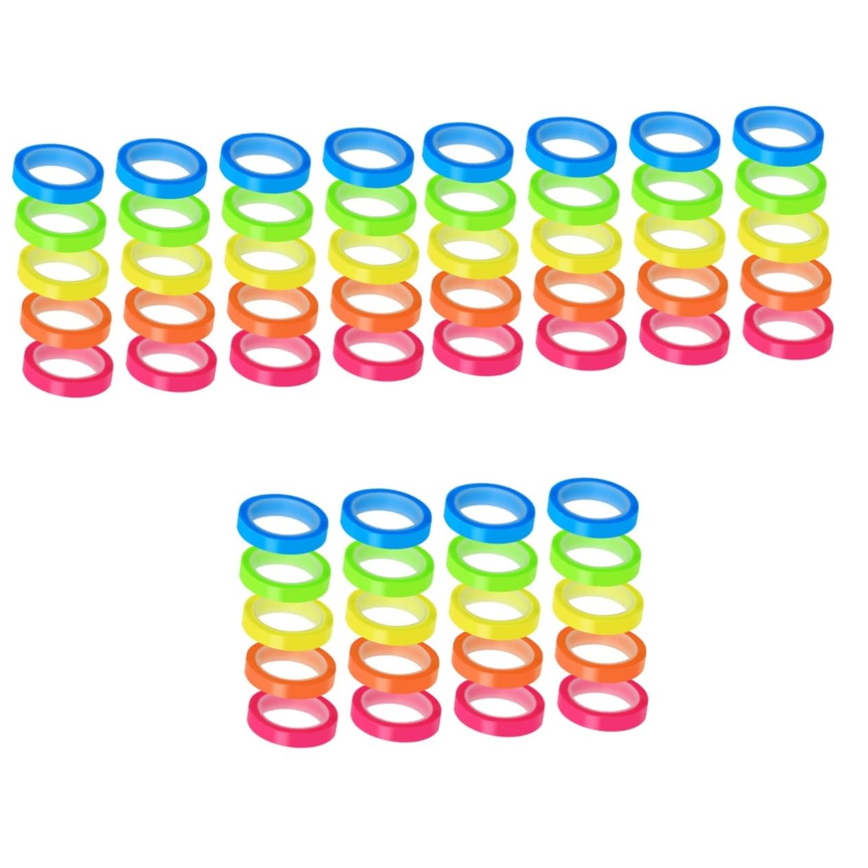 VILLCASE 60rollos Pestañas Adhesivas Transparentes Para Marcar Páginas Notas Reutilizables Para Estudiantes y Oficina Resaltadores Prácticos y Convenientes y