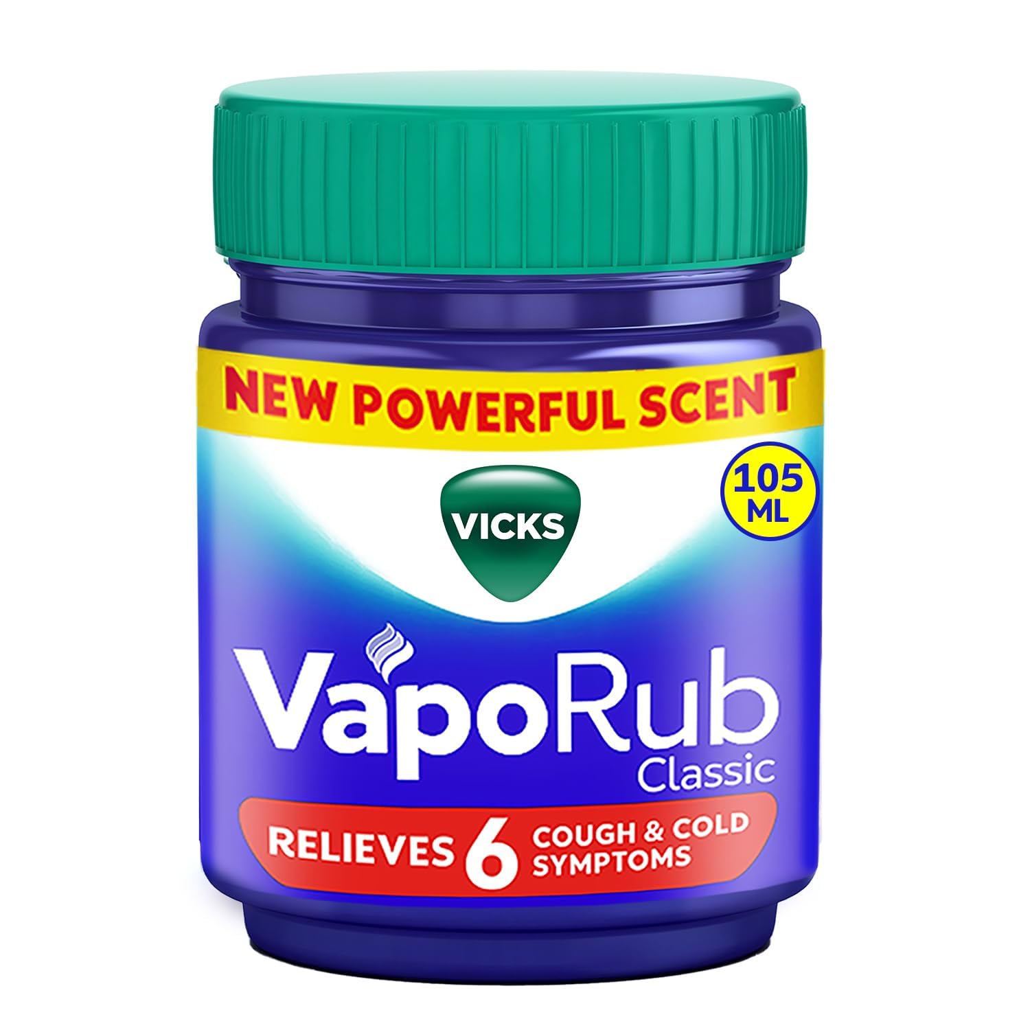 Vicks Vaporub Relief From Cold, Cough, Blocked Nose, Headache, Body ache, Muscular stiffness and Breathing difficulty, 105ml-picture-22