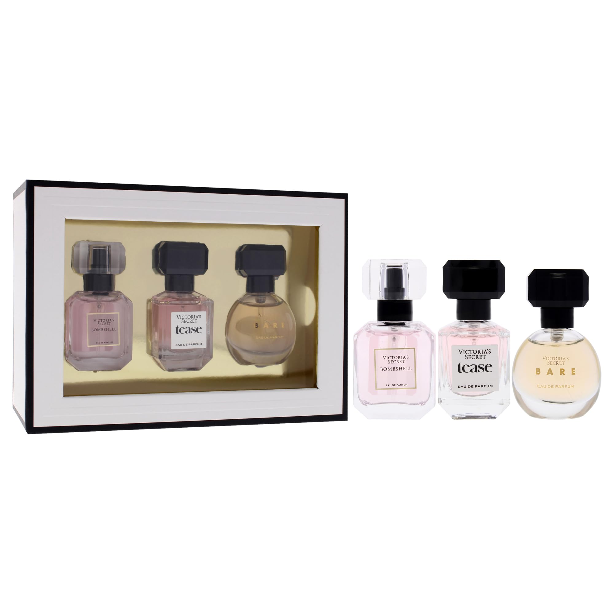 Victoria's Secret 3本セット パフューム Victorias Secret for Women - 3 Pc Mini Gift Set -0.25oz EDP Spray