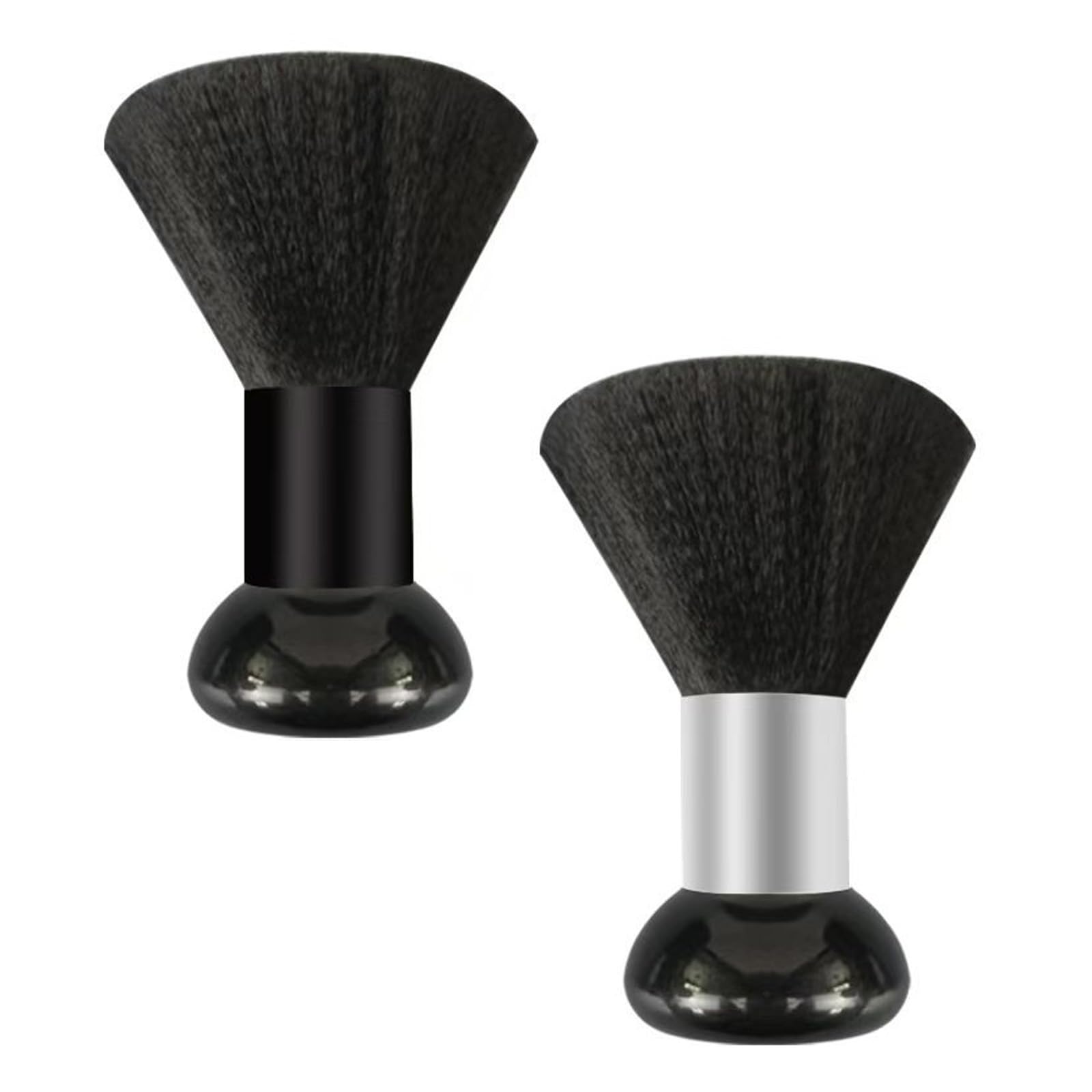 2pcs neck and facial dust removal brush, hair cutting and cleaning brush, used for salon hairs styling, hair cutting tools, hairs salon tools with
