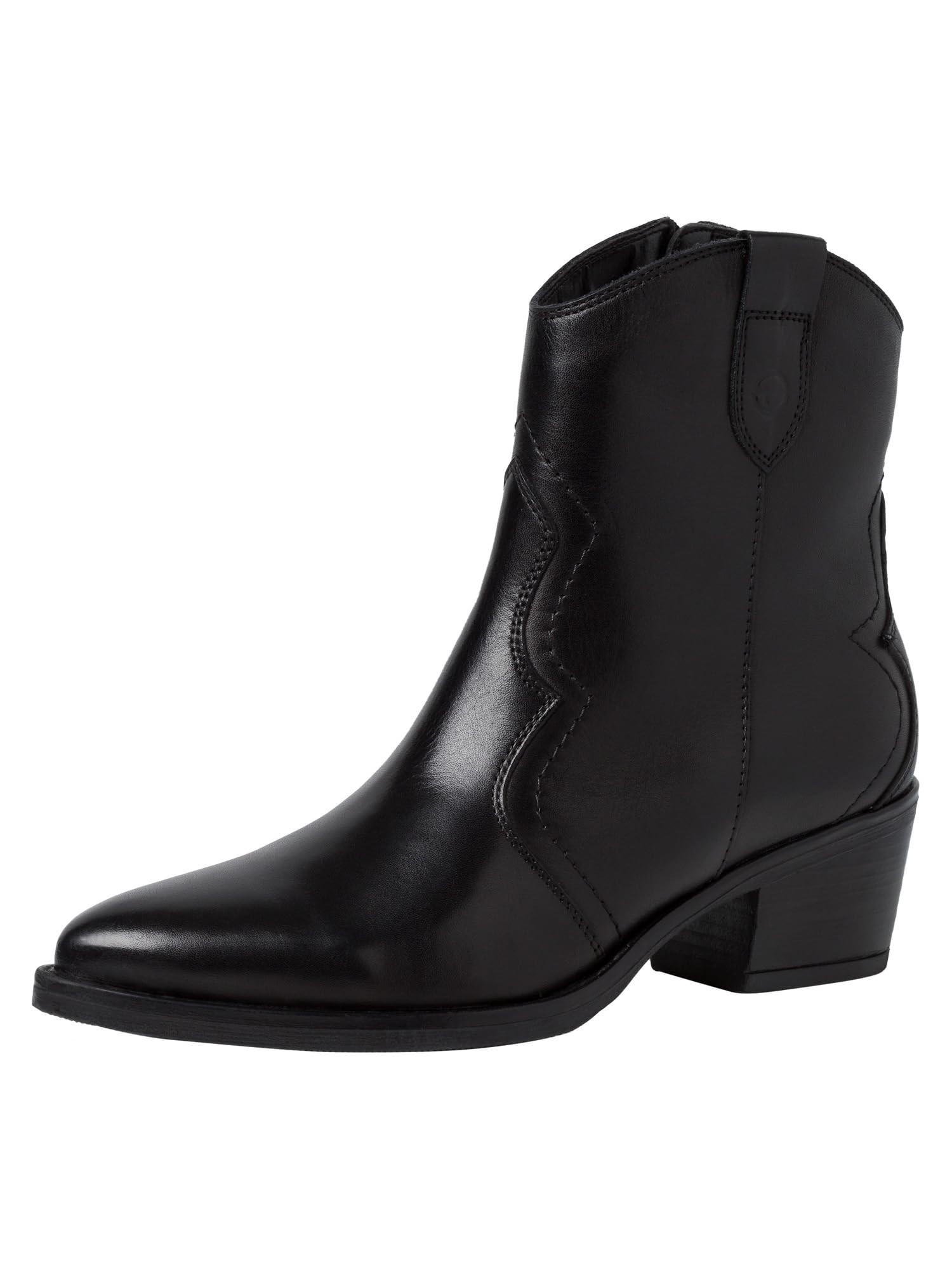 Tamaris Ankle Boots 1-25702-42 Wide, Black (Black Leather), 4 UK