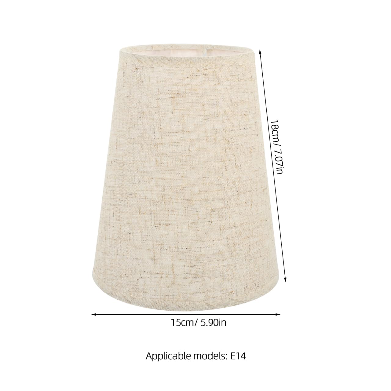 ABOOFAN Abat-jour En Lin Pour Lampe De Table Ampoule E14 Abat-jour Décoratif Pour Salon