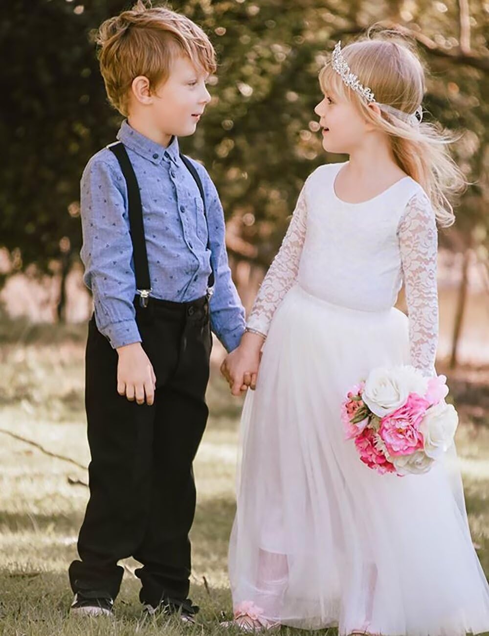 Boys Herringbone Tweed Suit Kids Suits for Boys Slim Fit Formal Tuxedo 2 Piece Vest Pants for Weddings