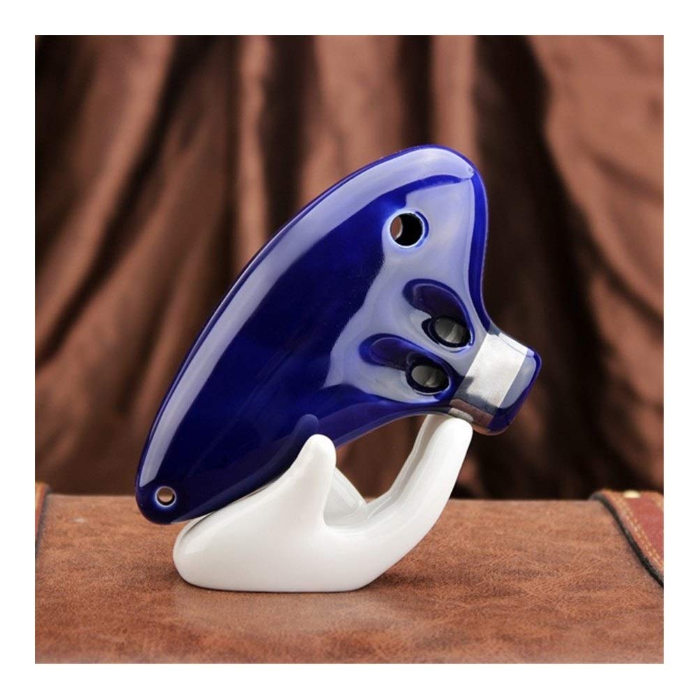 Instrumento Ocarina de 16 agujeros, instrumento profesional de ocarina ocarina práctico (color azul)