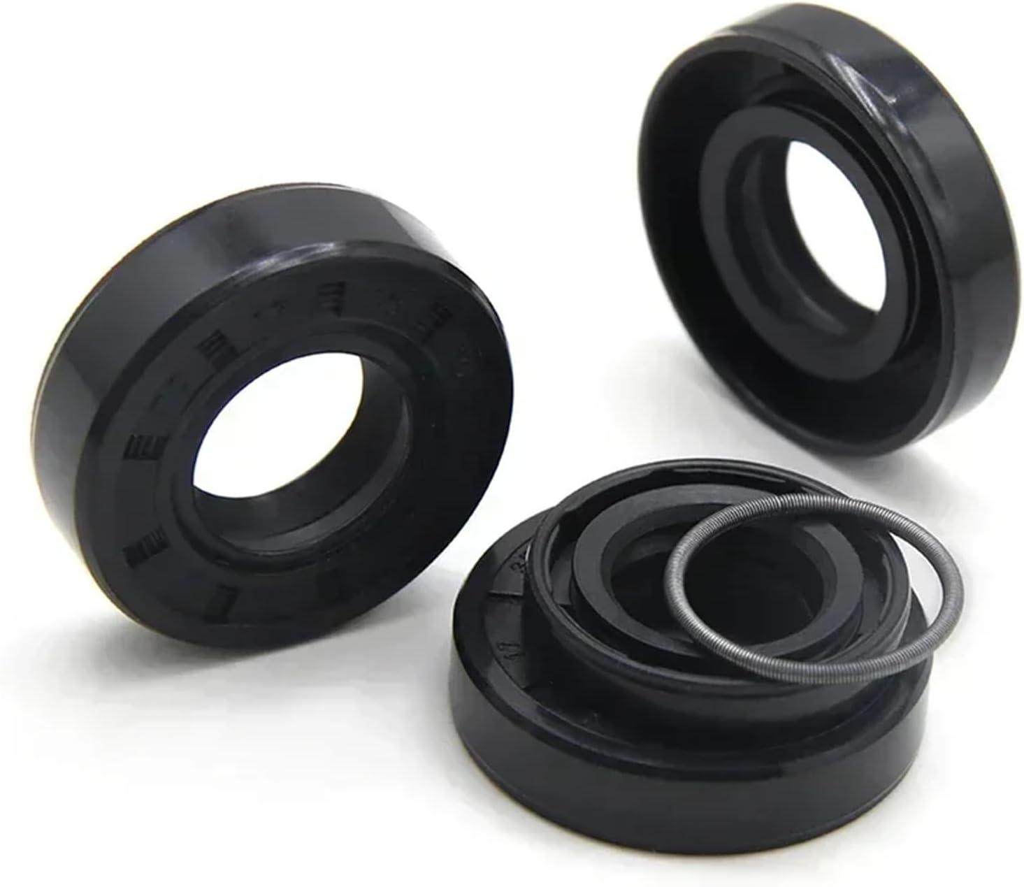 2/5pcs Black NBR Framework Oil Seals ID17mm TC-17 * 25/27/28/30/32/35/40/45/47 * 5/7/8/10mm Nitrile Rubber Shaft Double Lip Gaskets(2pcs,17x25x4mm)
