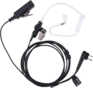 K-Storm Walkie Talkie Surveillance Headset Compatible with Motorola Radio
