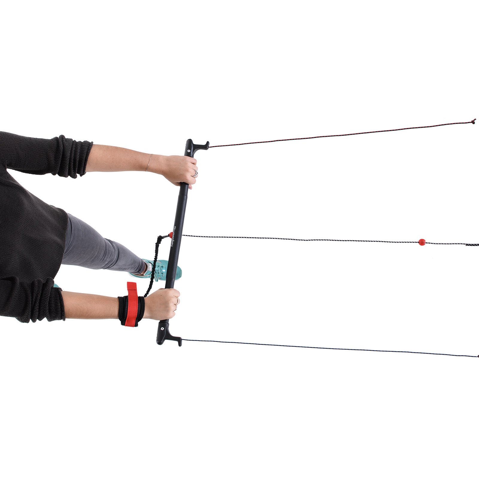 Skymonkey Trainer Control Bar Barra di trazione (60 cm) / Adatta a Tutti Gli aquiloni e Kite a 4 Cavi